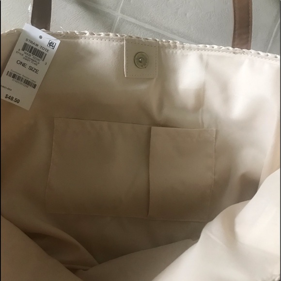 Style & Co Straw Patriotic Tote NWT - Picture 8 of 10